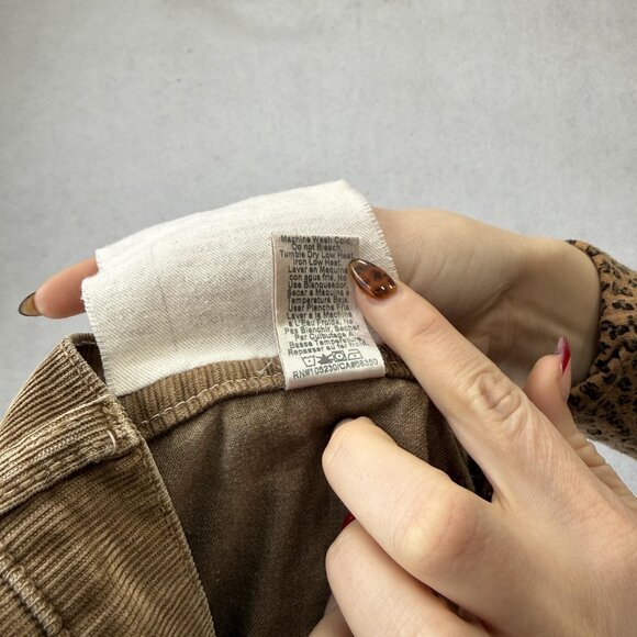 Current/Elliott Jeans Womens 27 Brown The Ankle Skinny Low Rise Corduroy - Picture 11 of 12